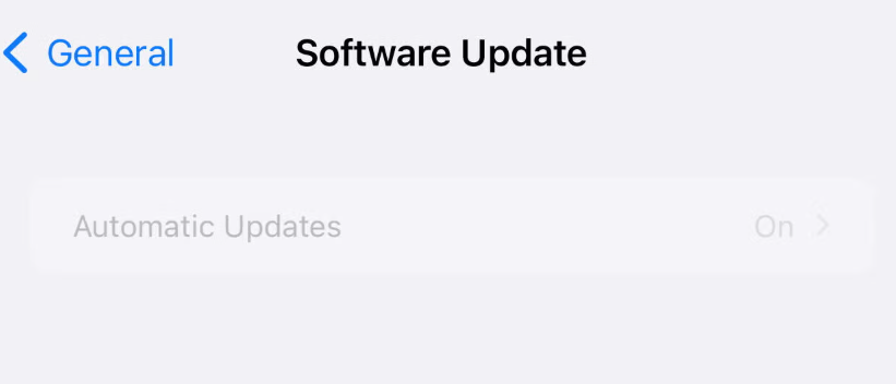 iOS automatic software updates